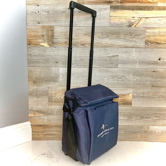 🍷🍾 WINE Tote/Roller/Carry Caddy (Adjustable, On-the-Go); also Champagne - Picture 5 of 16